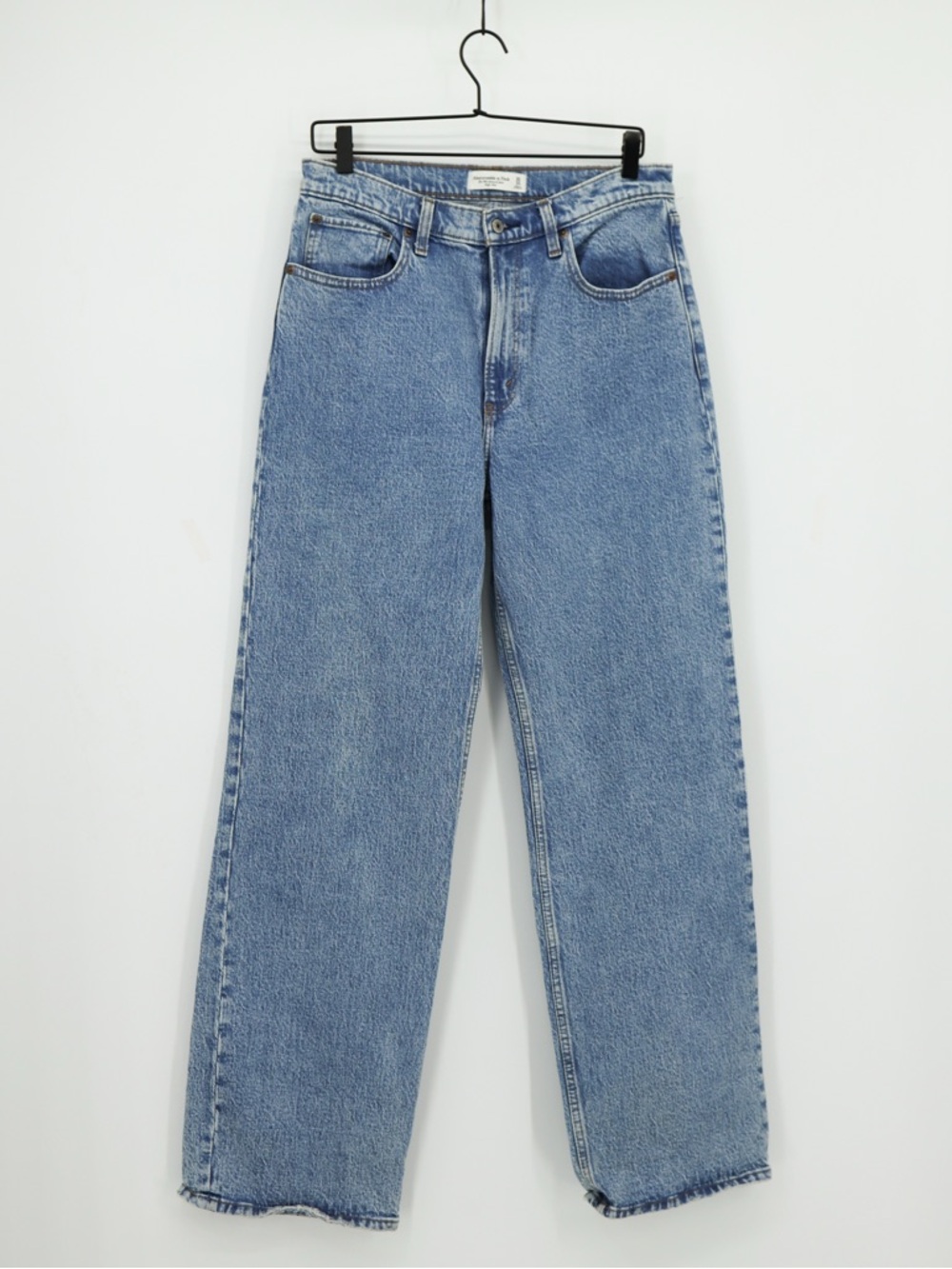 Abercrombie & Fitch High Rise 90s Relaxed Straight Leg‎ Jeans Size 10 Long